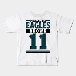 Philadelphia Eagles Brown 11 American Football Edition 3 Kids T-Shirt